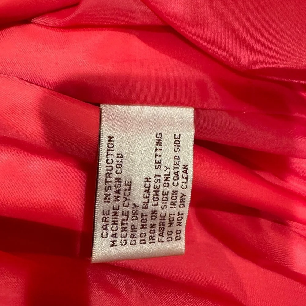 Vibrant Red‎ pink Trench Coat - Picture 12 of 12